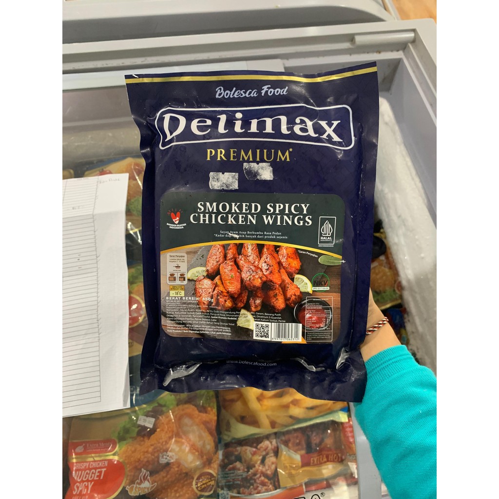 

DELIMAX PREMIUM SMOKED SPICY CHICKEN WINGS 450G
