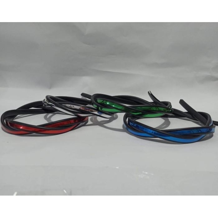 (Allthebest) List Karet Helm Silver/Gold