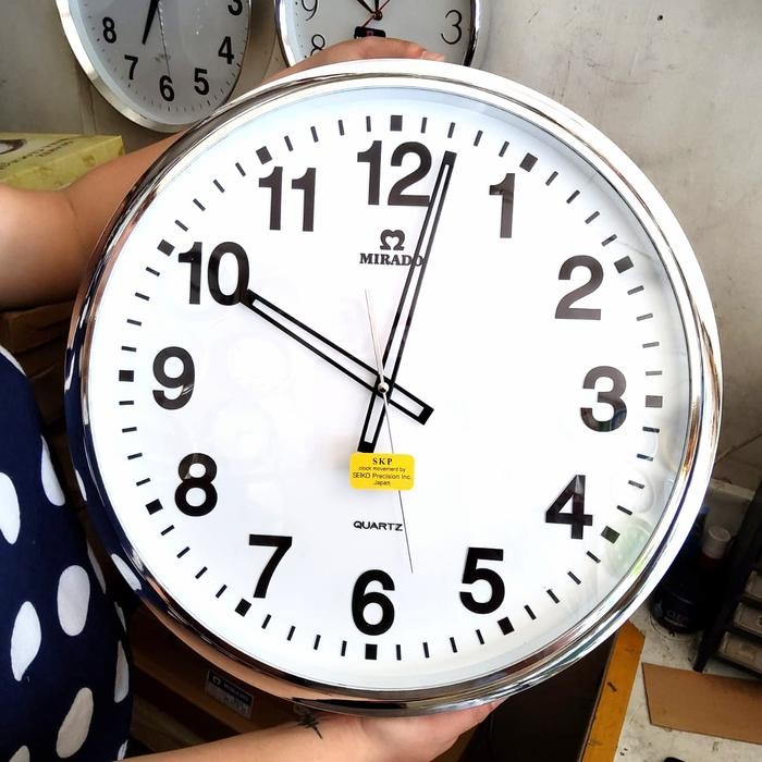 JAM DINDING JUMBO/BESAR MIRADO 8878 BESAR 50CM MESIN SEIKO SWEEP
