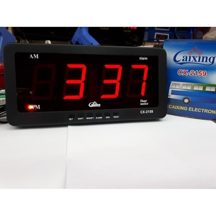 JAM CLOCK DIGITAL FOR MEJA DINDING MOBIL BUS TRUK INPUT 220V & 12V