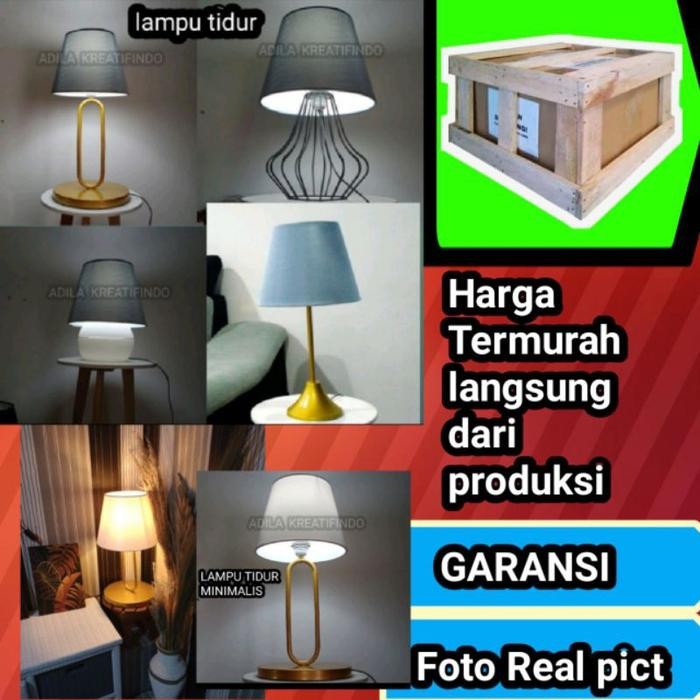 (Allthebest) kap lampu tidur kap lampu meja kap lampu hias kap lampu hotel