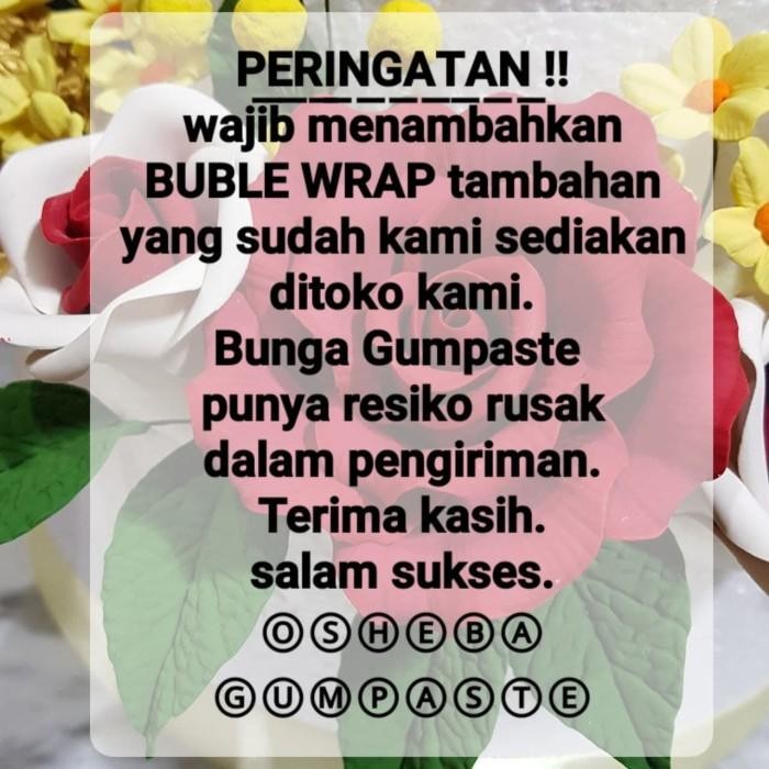 

(Allthebest) gumpaste bunga callalily kecil warna putih