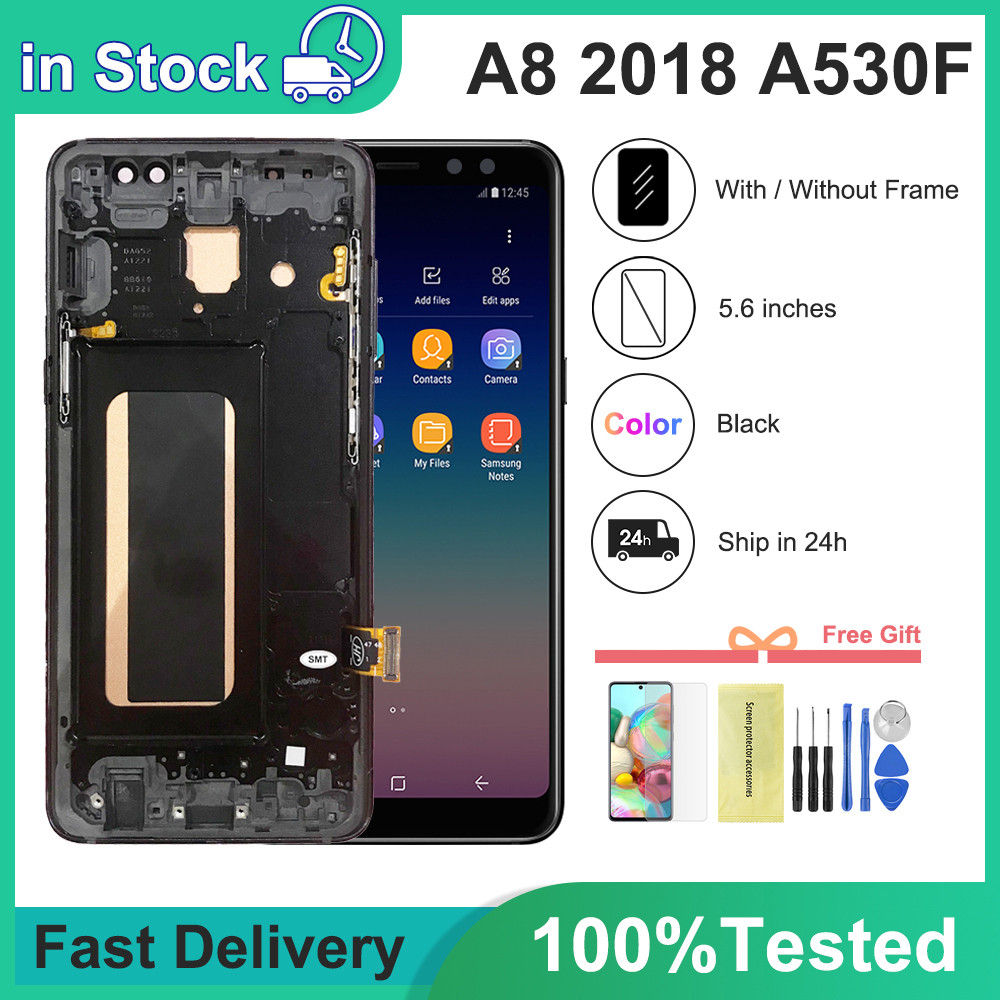 5.6 inch A530 LCDs For SAMSUNG A8 2018 A530 A530F LCD Screen