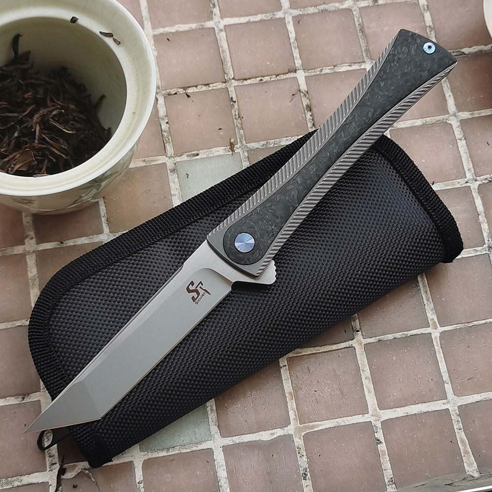 Sitivien M390 Blade Kwaiken ST994 Ceramic Bearing Flipper Titanium