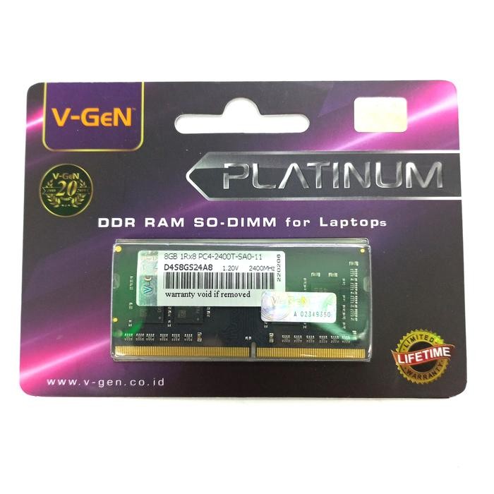Sodimm Vgen Ram Ddr4 8Gb Pc4-2400/2133/2666Mhz
