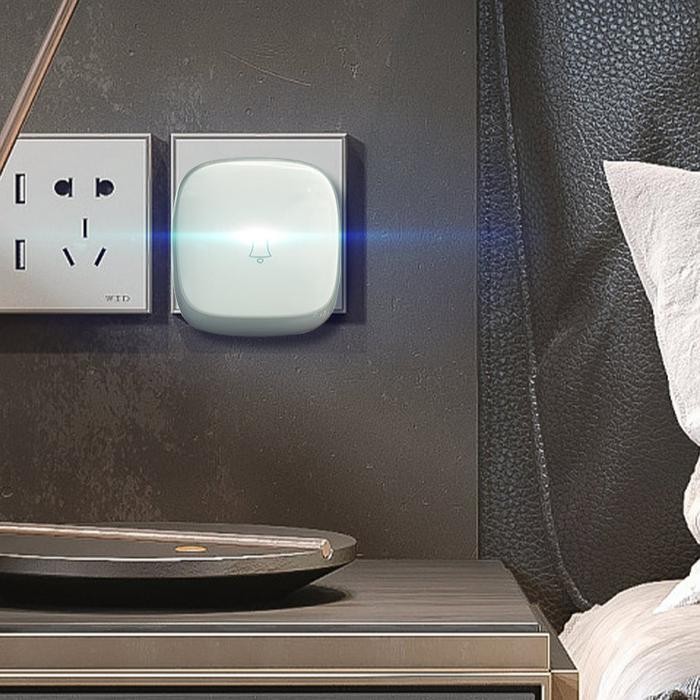 Bel Wireless Alarm Lansia Multifungsi Anti Air dengan 36 Nada untuk Rumah dan Rumah Sakit