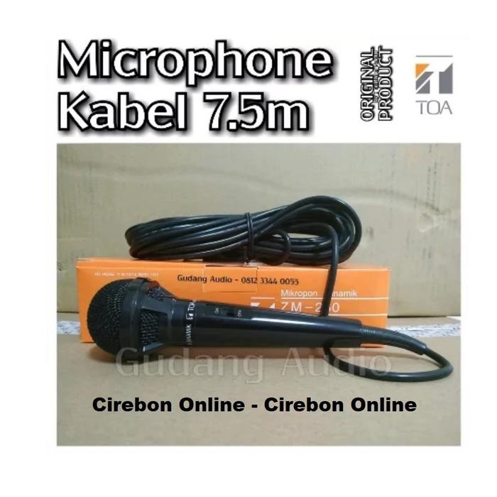 (Allthebest) Mic Toa ZM 260 Dengan KABEL MIC ASLI TOA ZM-260