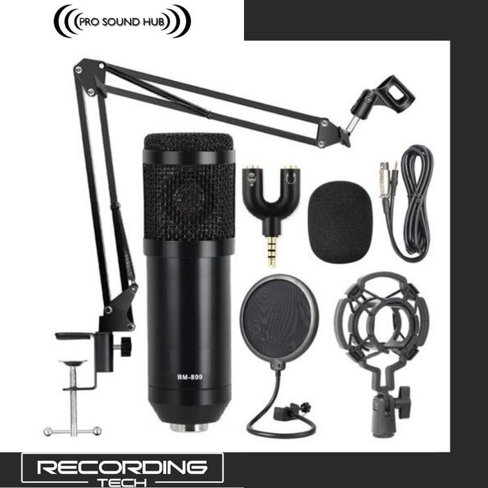 (Allthebest) BM800 BM-800 BM 800 Microphone Mic Condenser Recording Tech