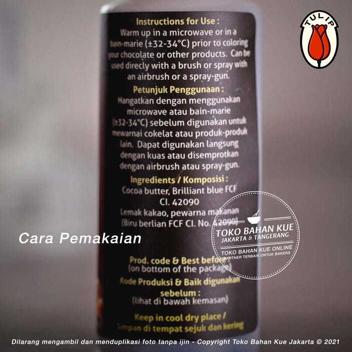 

Tulip Arte White Chocolate Coloring Cocoa Butter Pewarna Cokelat Putih Gratis Ongkir