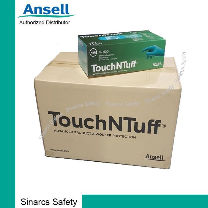 Sarung Tangan Karet Nitril Ansell 92-600 Touchntuff Safety Glove Halal