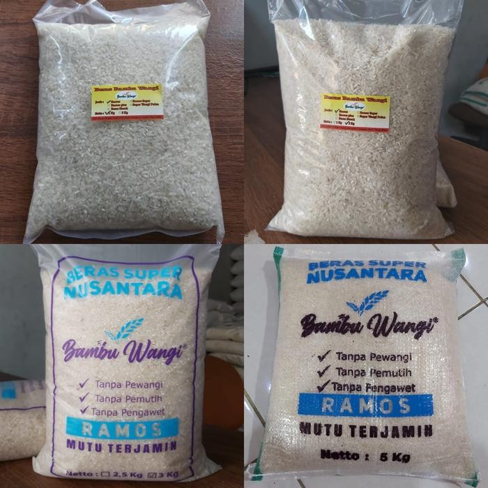 

Beras Zakat Sedekah Fidyah 2 KG 2,5 KG 3 KG - Merk Bambu Wangi