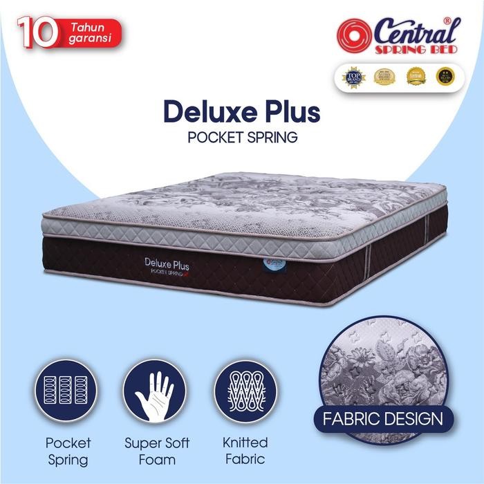 160x200 kasur springbed central deluxe plus pocket spring bed