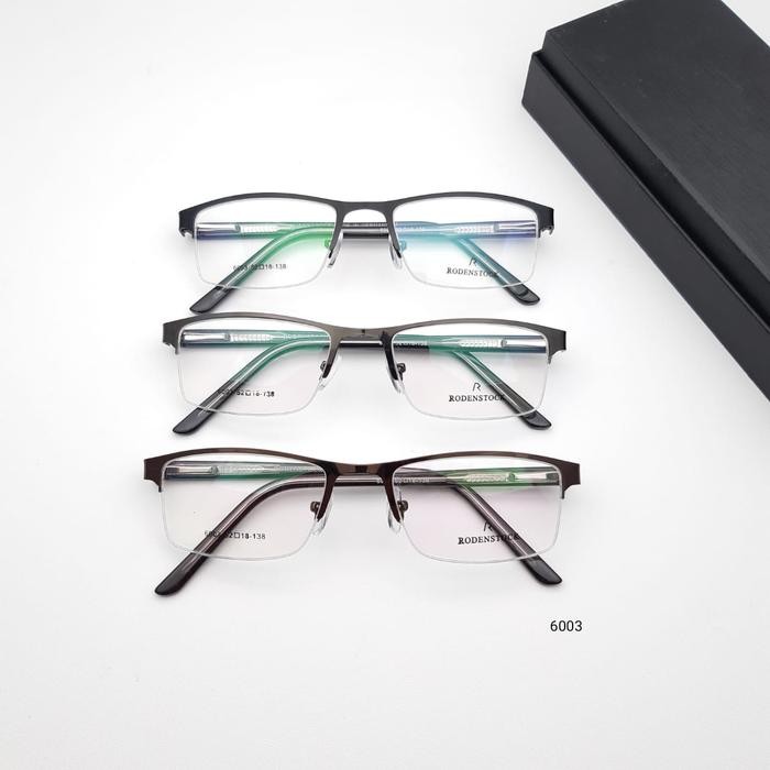 Frame Kacamata Rodenstock 6003 Pria Wanita Half Gantung Gratisongkir