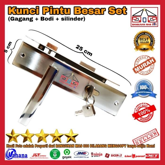 KUNCI PINTU BESAR tipe MINIMALIS TEBAL BAGUS - KUNCI PINTU RUMAH - KUN