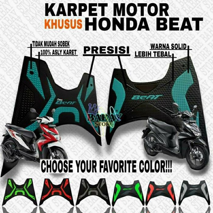 (Allthebest) KARPET MOTOR BEAT/ KARPET BEAT / KESET KAKI BEAT / PIJAKAN KAKI BEAT