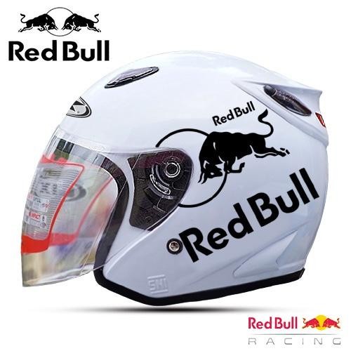 (Allthebest) Helm Half Face Dewasa Ink Centro Kw SNI Motif Red Bull Helm Pria Dan