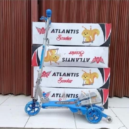 Skuter Injak Pedal Atlantis AT LC-V 1203 Scooter Anak Dewasa Ada Rem Tangan