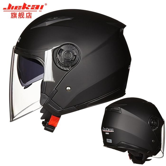 Helm Sepeda Motor JieKai Asli Helm Motor Skuter Uniseks Helm Casco