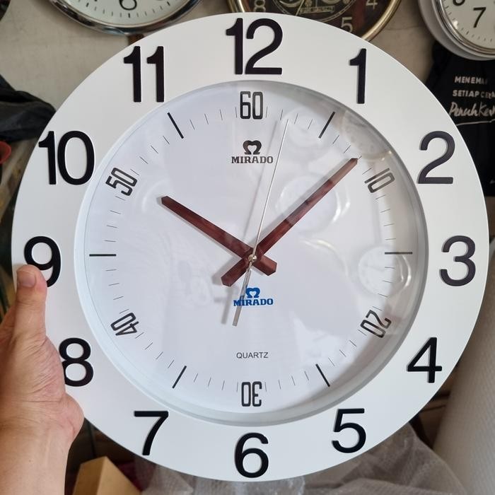 JAM DINDING BESAR MIRADO ORIGINAL 40CM 8640 SEIKO SWEEP HALUS