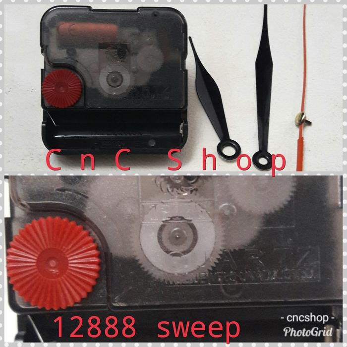 MESIN JAM DINDING 12888 SWEEP MOVEMENT