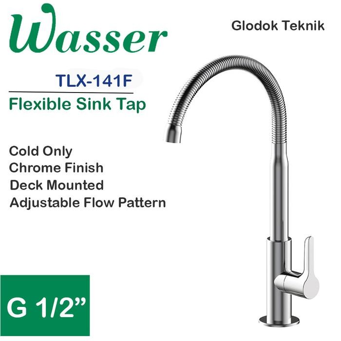 TERMURAH Wasser Kran dapur fleksibel - kran angsa - kran sink TLX 141F