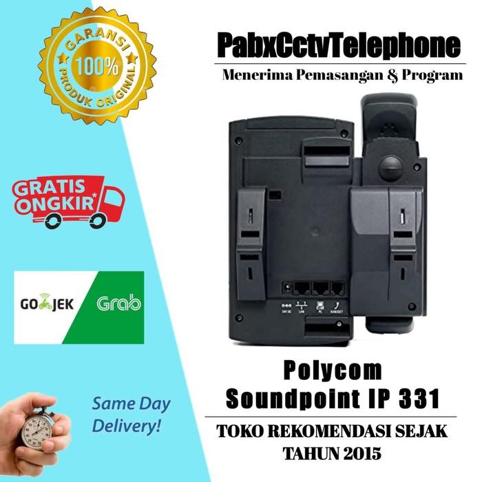 Terlaris Ip Telp Polycom Soundpoint Ip 331 Sip Phone