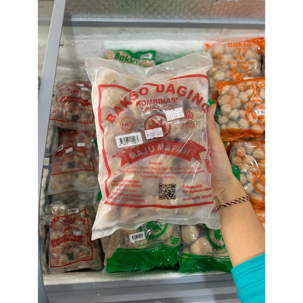 

MAJU MAPAN BAKSO DAGING KOMBINASI SAPI DAN AYAM 725G