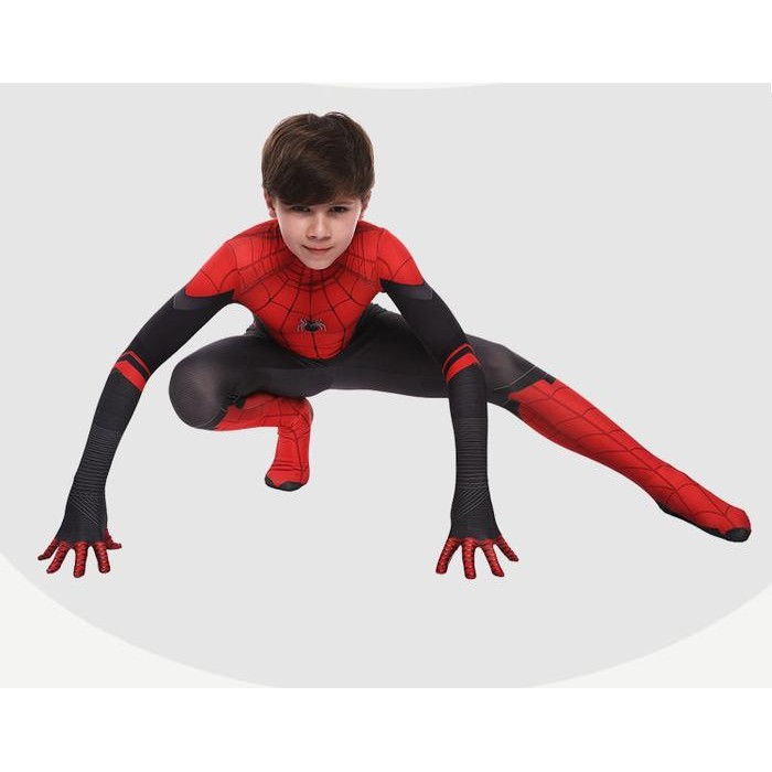 xie HALLOWEEN SPIDERMAN COSTUME KIDS Cosplay Costume SUPERHERO Jumpsuit