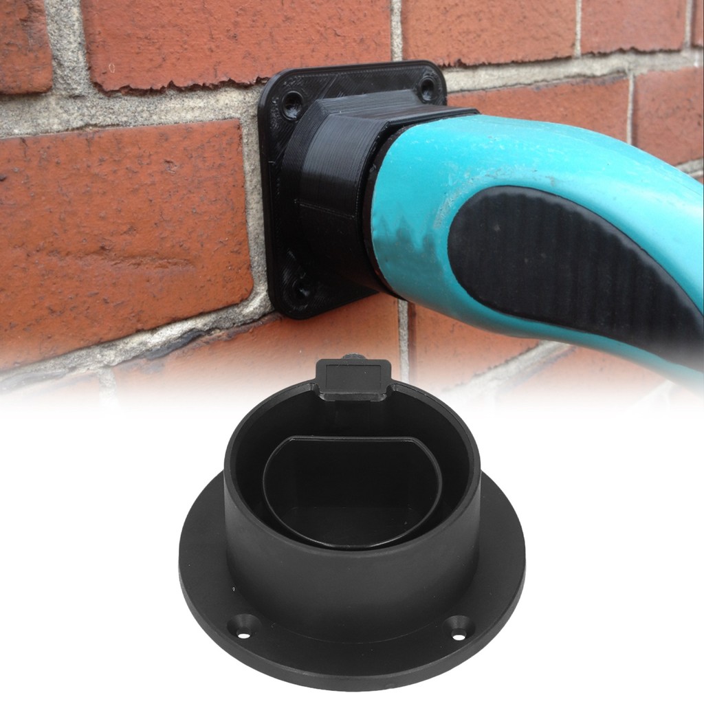 New EV Charger Holder Wall Mount EV Charger Base ABS EV Charger Nozzle Holster Electric Car Accessor
