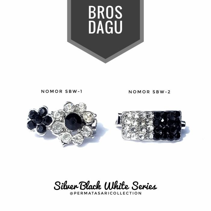 SBW Brooch Bros Dagu Peniti Korea Kecil Mini Pita Love Jilbab Kerudung