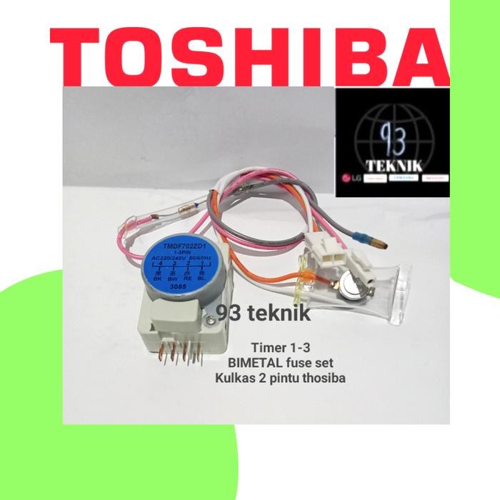 Cuci Gudang Timer Bimetal Suhu Kulkas 2 Pintu Thosiba