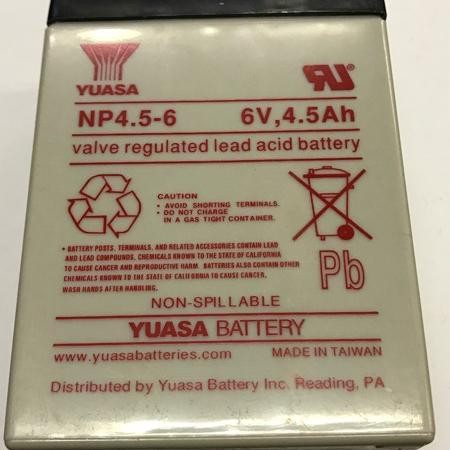 Baterai Aki Kering Yuasa Np4.5-6 ( 6v 4,5Ah ) Aki kering Yuasa 6v 4,5A