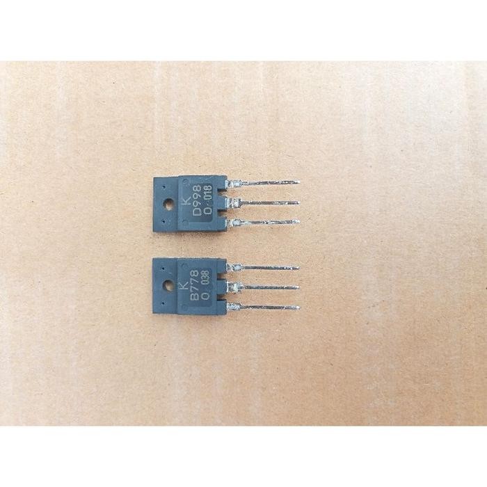 [Allthebest] TRANSISTOR B778 D998 ORIGINAL (SATU PASANG) TRANSISTOR D998