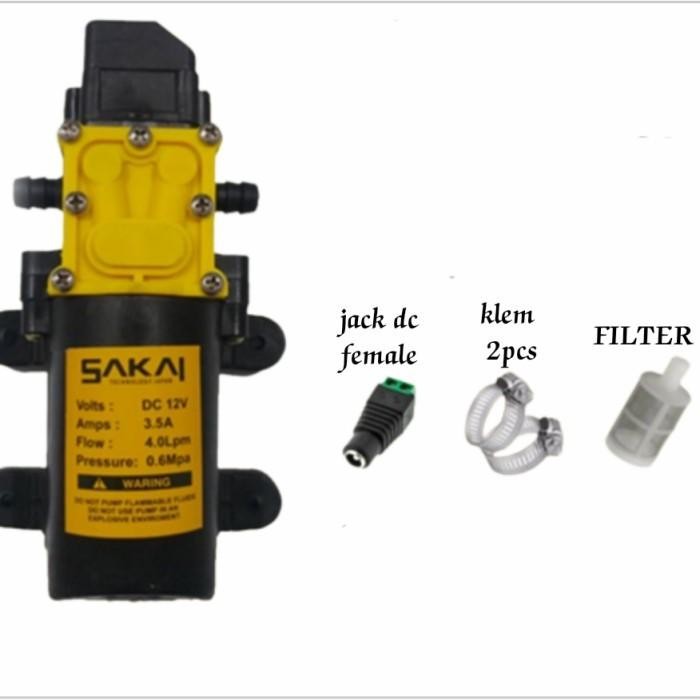 Executive SAKAI mesin pompa Dc 12 volt Pompa Air Alat cuci motor mobil