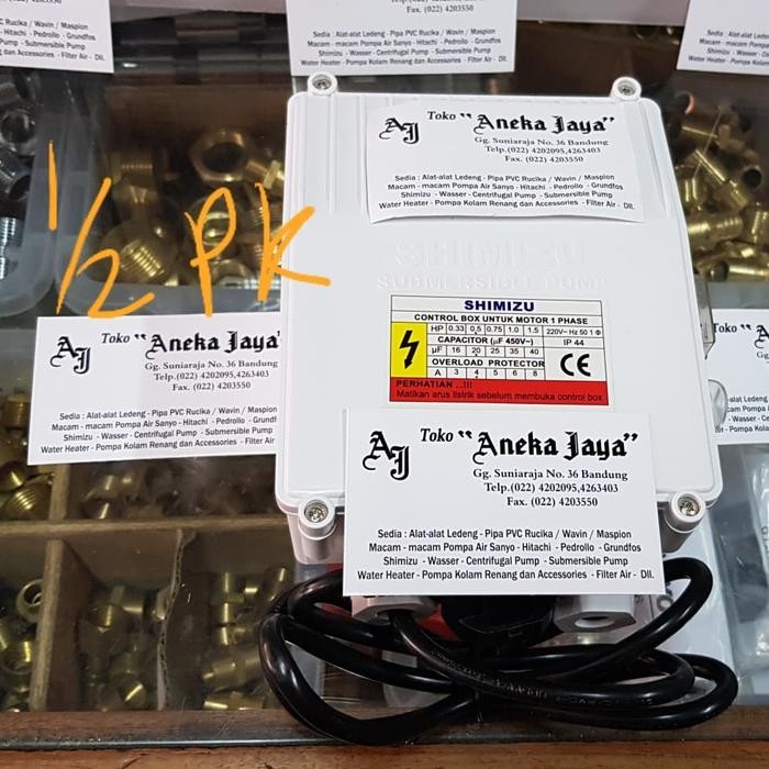Control Box Submersible Shimizu Original 1/2 Pk sibel shimizu satelit