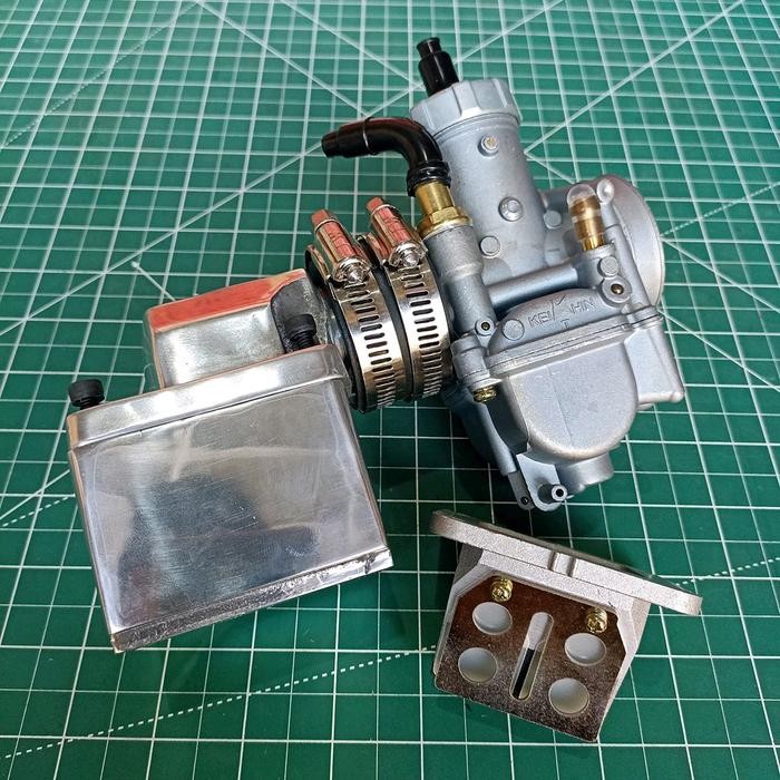 Intake Manipol Susun Vespa Komplit Karburator PWK PE - PE28 LTC / Filter