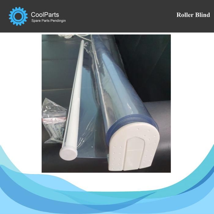 Roller Blind / Tirai / PVC Curtain Food Grade u/ Open Showcase Uk 90 x 150 cm