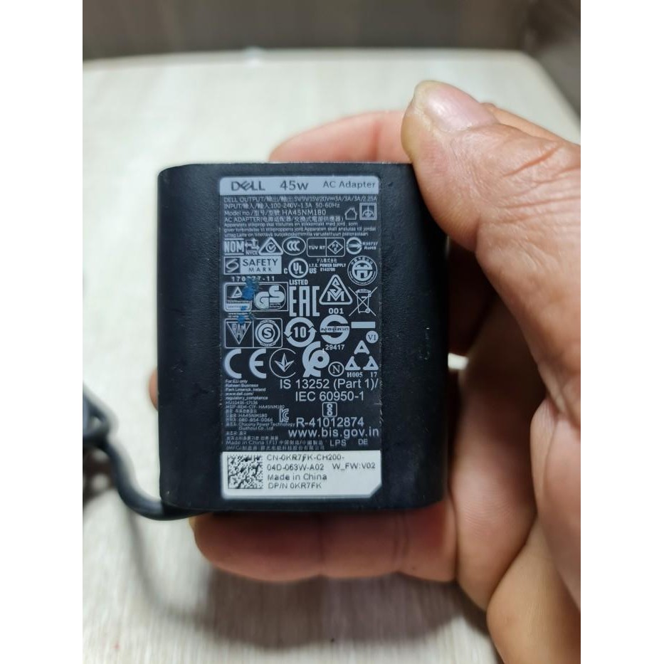 For Dell 0KR7FK 45W USB-C Laptop AC Adapter Charger ORIGINAL