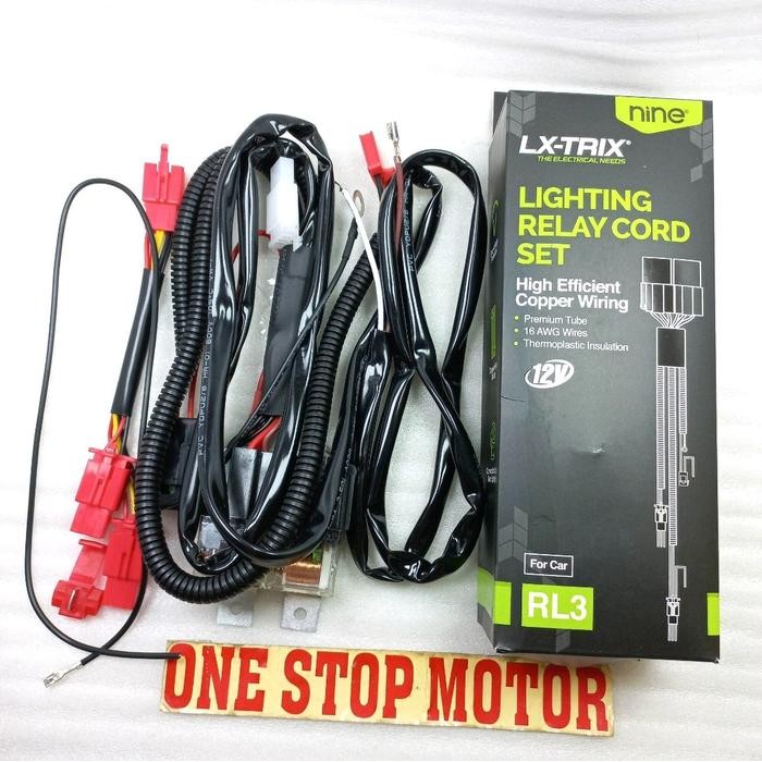 Relay Set Rl3 Rl5 Lampu Tembak Mobil & Motor Original Ori Asli Luminos