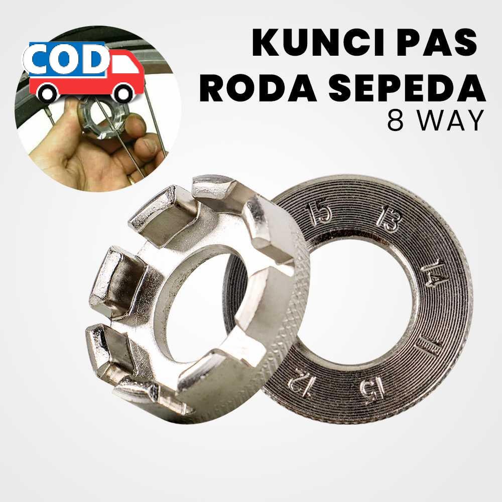 Kunci Pas Sepeda Wrench Roda Sepeda BMX 8 Ukuran Kunci Roda Alat Reparasi Kunci Pas Roda Mini Perkak