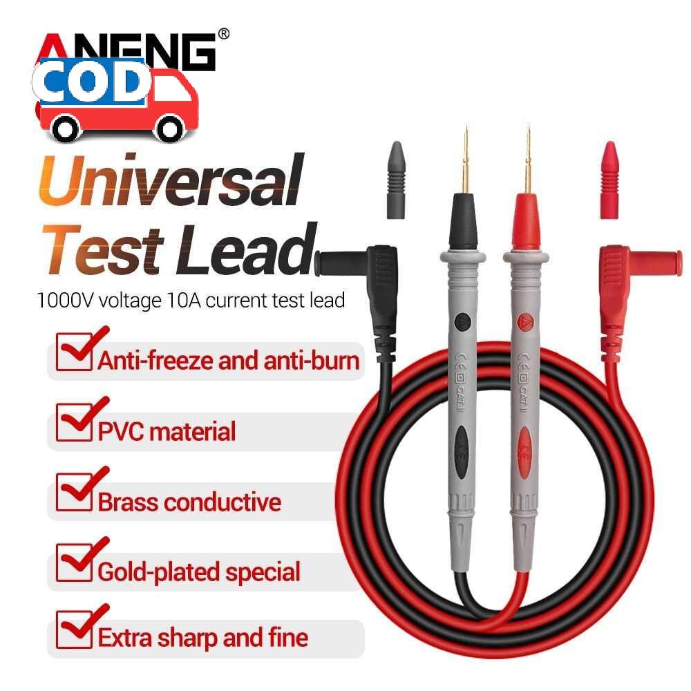 Kabel Tester Digital Avometer Multitester Probe Tespen Listrik Silikon Cek Kabel Putus 1000V 10A Pen