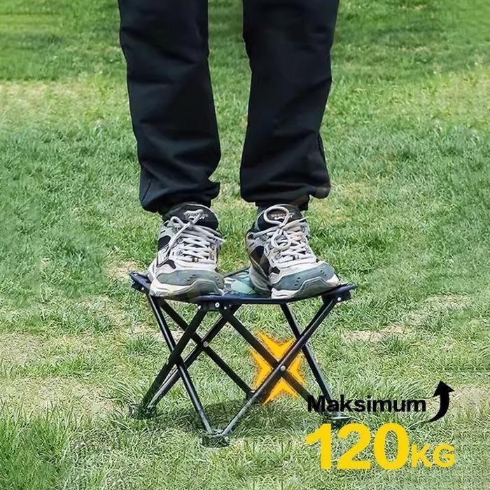 [READY] TrailTop Kursi Lipat Outdoor Kecil Beban Berat 120kg Kursi Santai Kursi Lipat Portable *