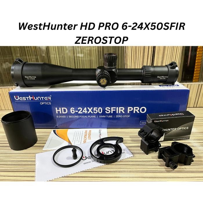 Teleskop Telescope WestHunter HD Pro 6-24X50 SFIR ZERO STOP *