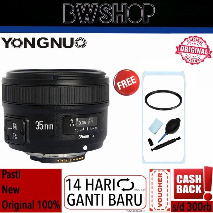 Yongnuo 35Mm F2 Nikon - Lensa Yongnuo 35Mm F2 Nikon