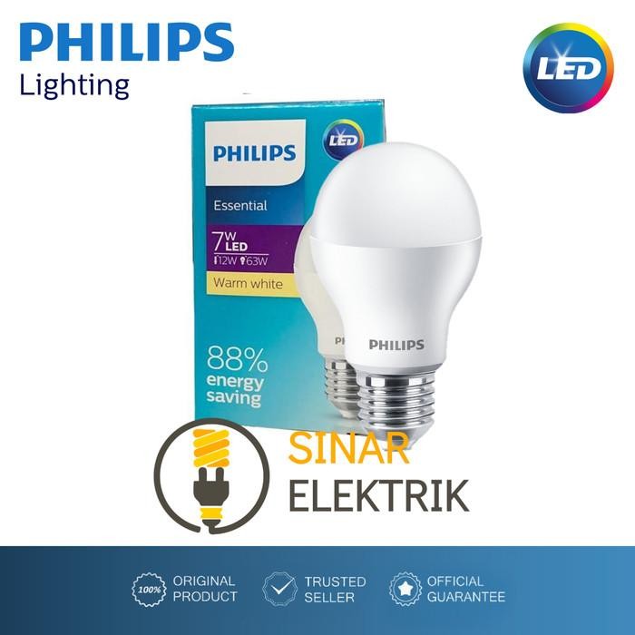 Expert Lampu LED PHILIPS 7W Kuning - LED Essential 7Watt 7 Watt 7W Grosir