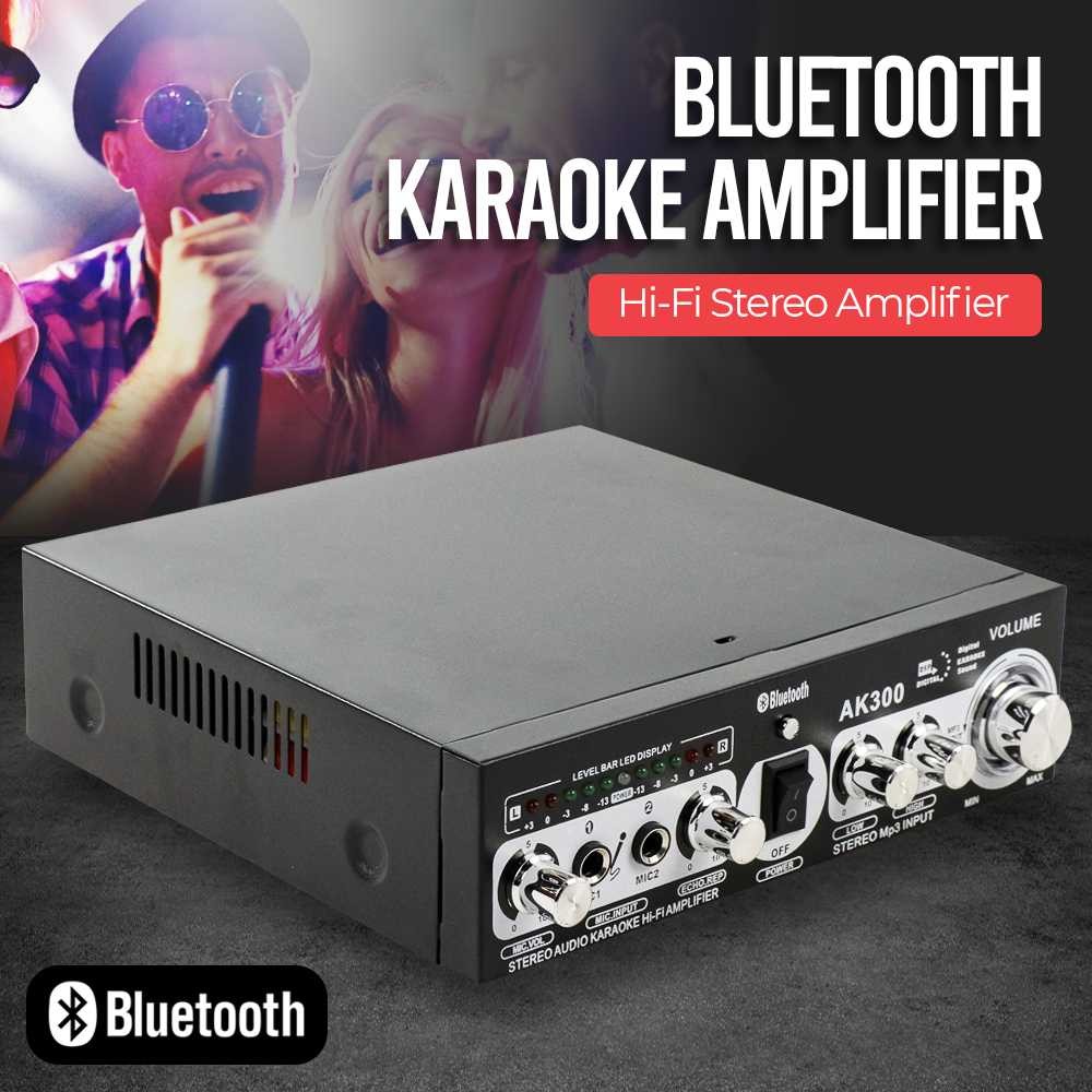 Audio Bluetooth Amplifier KTV Karaoke Bluetooth Audio Amplifier KTV Karaoke Warna Hitam
