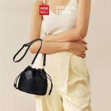 Tas Miniso Classic Diamond Lattice Pattern Quilted Tas Fashion Wanita Tas Wanita Selempang