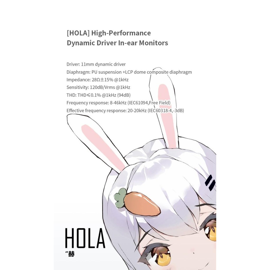 [Expret] TRUTHEAR HOLA High-Performance 11mm Dynamic Driver 2pin In-ear IEM