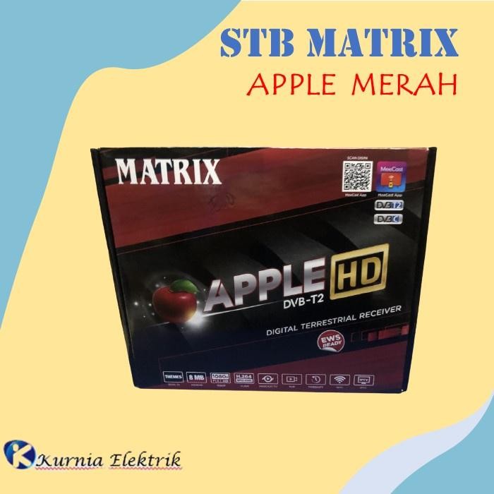 (Expert) STB Matrix Apple Merah Set Top Box TV Digital Dongle Matrix