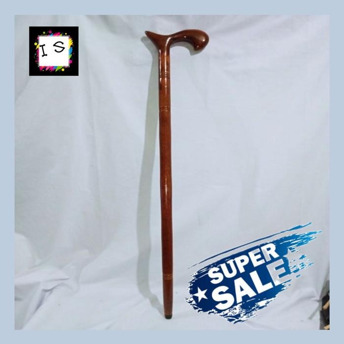 TONGKAT KAYU JATI UNIK KOKOH / ALAT BANTU JALAN / TONGKAT ORANG TUA